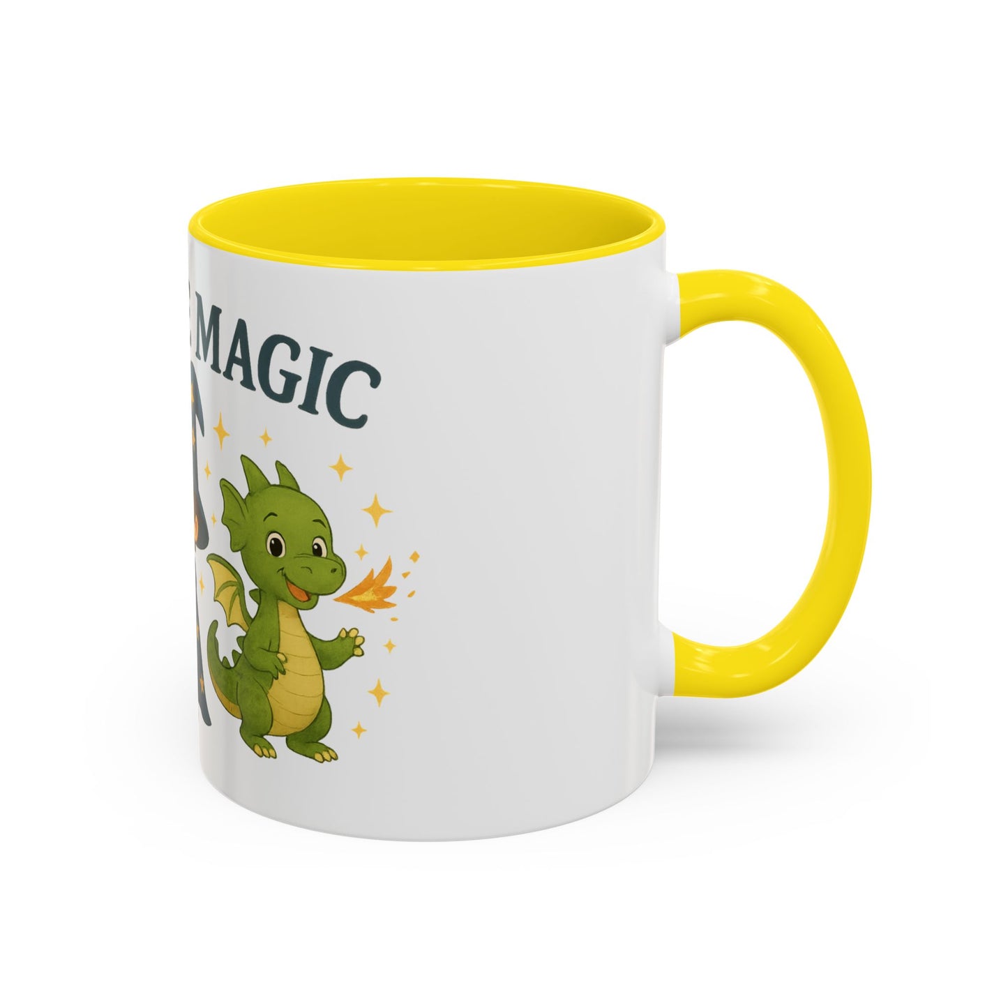 Magic Unicorn Coffee Mug, Wizard & Dragon Fantasy Gift, 11oz, You Are Magic Cup, Kids Tea Mug