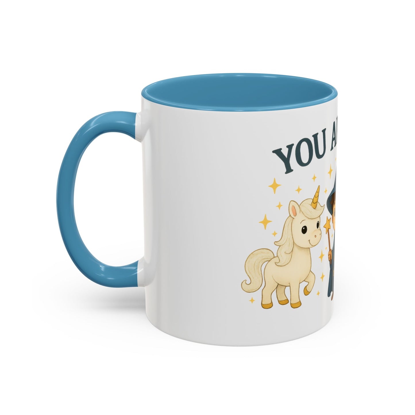 Magic Unicorn Coffee Mug, Wizard & Dragon Fantasy Gift, 11oz, You Are Magic Cup, Kids Tea Mug