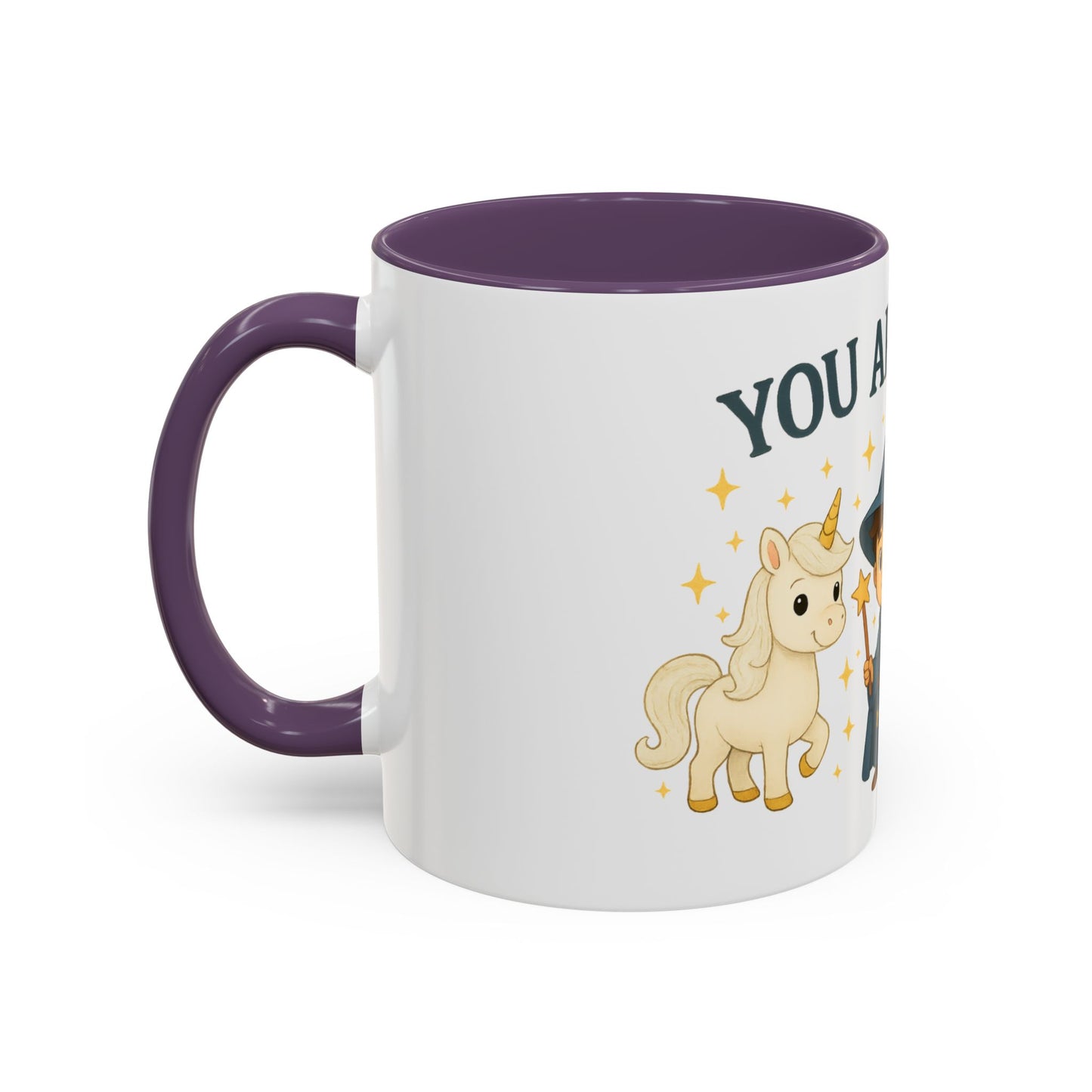 Magic Unicorn Coffee Mug, Wizard & Dragon Fantasy Gift, 11oz, You Are Magic Cup, Kids Tea Mug