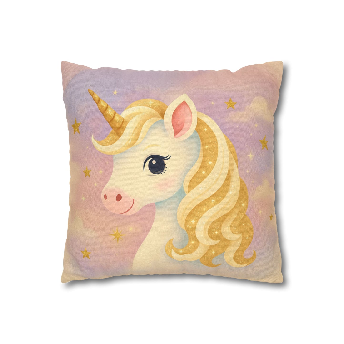 Whimsical Unicorn Pillowcase - Dreamy Decor for Kids, Nursery Pillows, Magical Gifts, Home Accent