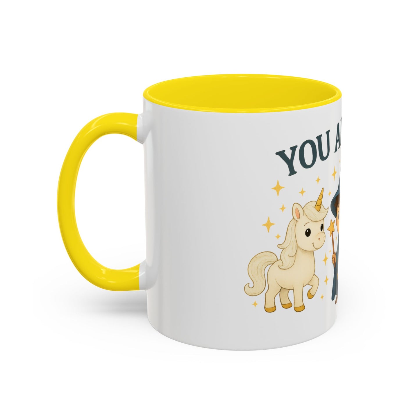 Magic Unicorn Coffee Mug, Wizard & Dragon Fantasy Gift, 11oz, You Are Magic Cup, Kids Tea Mug