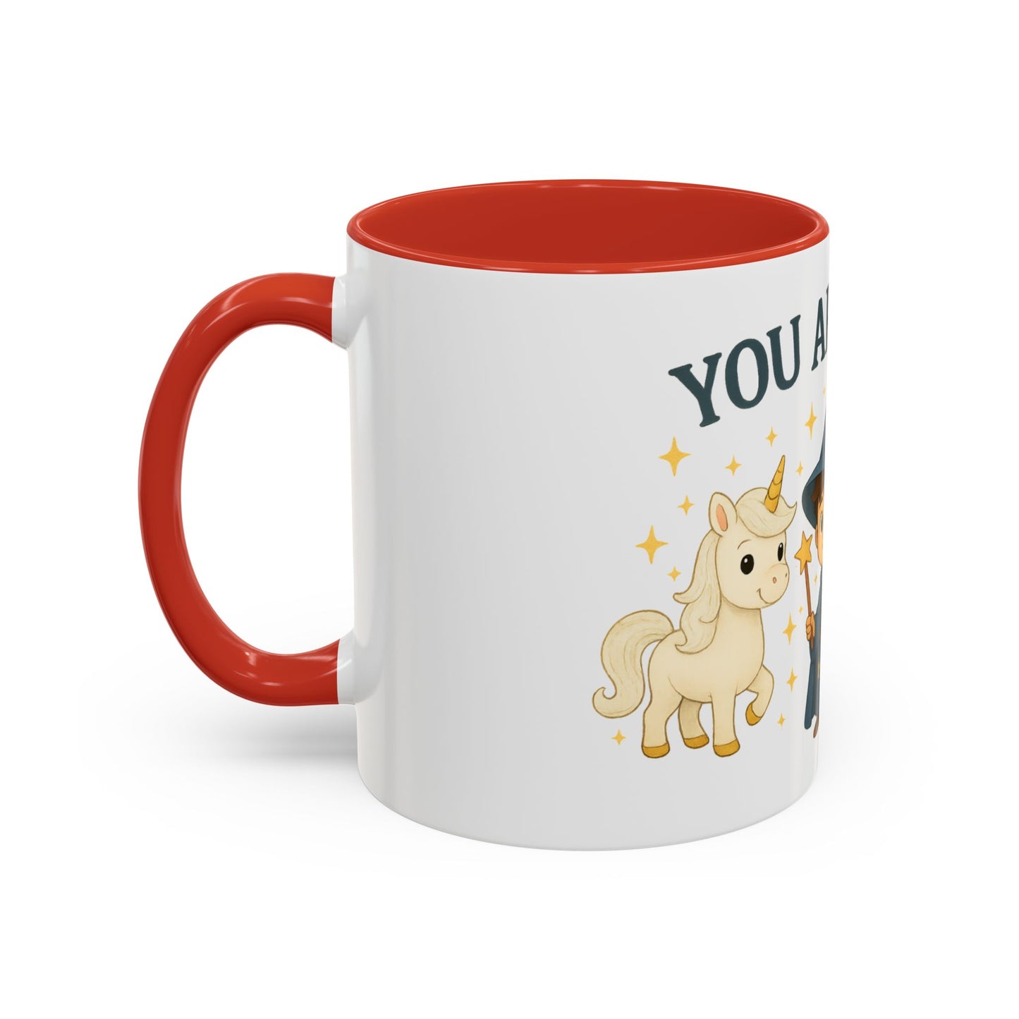 Magic Unicorn Coffee Mug, Wizard & Dragon Fantasy Gift, 11oz, You Are Magic Cup, Kids Tea Mug