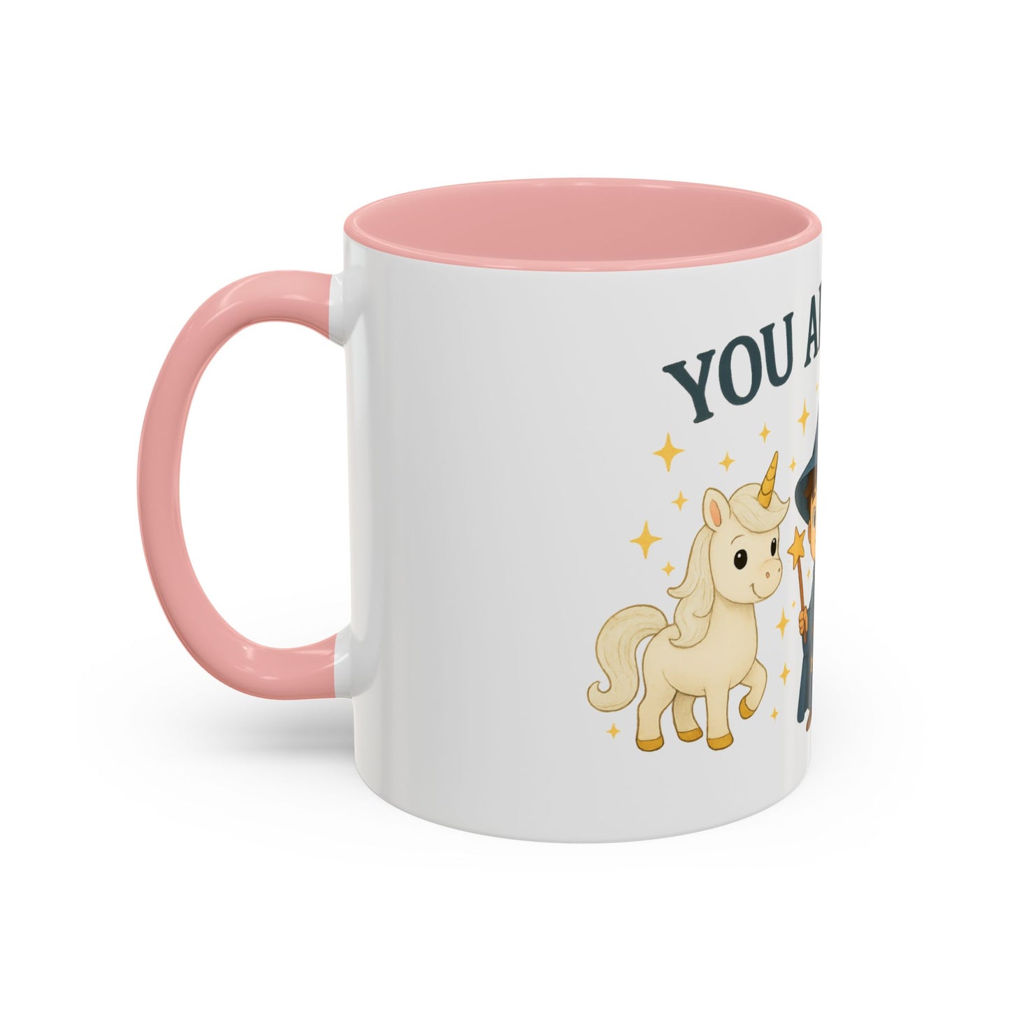 Magic Unicorn Coffee Mug, Wizard & Dragon Fantasy Gift, 11oz, You Are Magic Cup, Kids Tea Mug