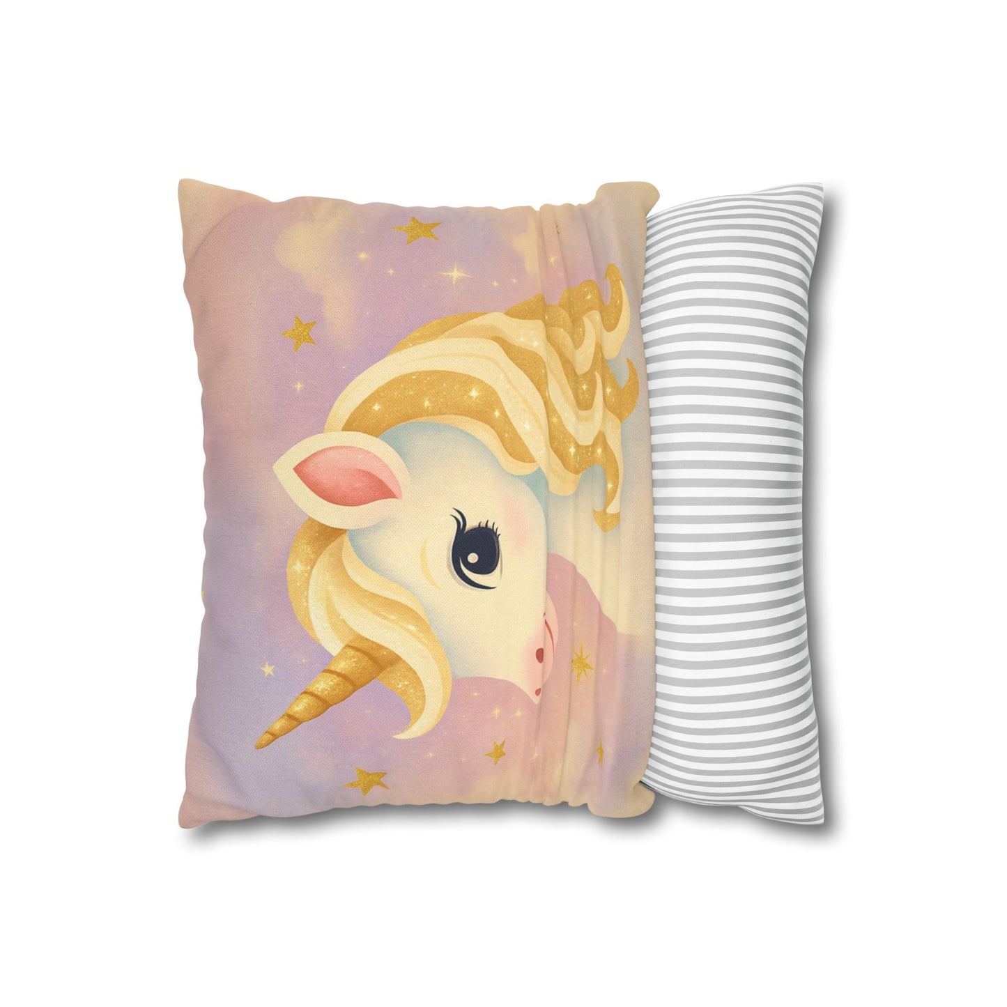 Whimsical Unicorn Pillowcase - Dreamy Decor for Kids, Nursery Pillows, Magical Gifts, Home Accent