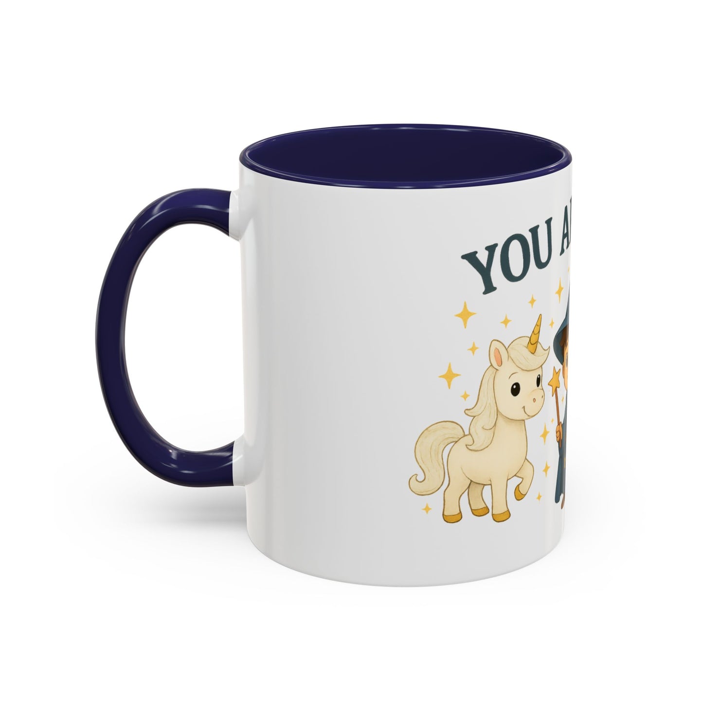 Magic Unicorn Coffee Mug, Wizard & Dragon Fantasy Gift, 11oz, You Are Magic Cup, Kids Tea Mug